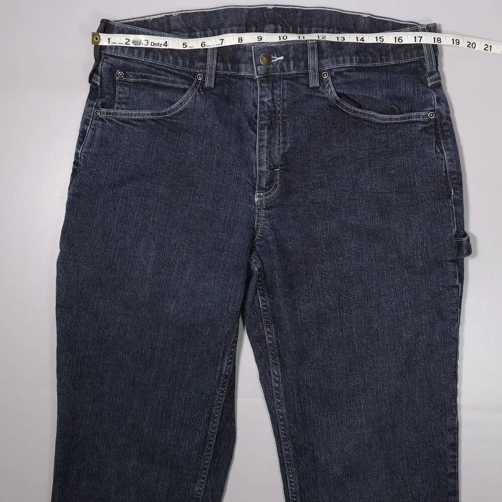 Duluth 40 Grit Flex Standard Fit Carpenter Jeans Workwear Blue Mens 36 x 34